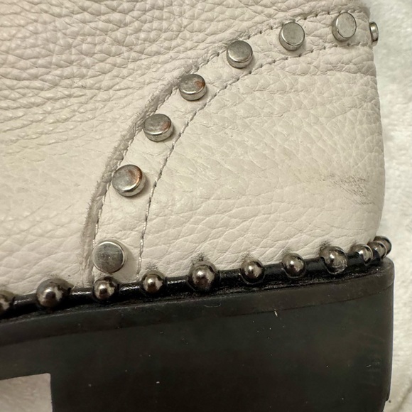 Circus by Sam Edelman Cream/Black Combat Boots 9 - Picture 6 of 11